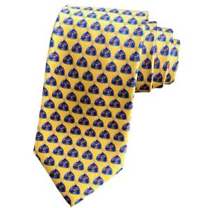 Faberge Neck Tie Gold Blue Red
